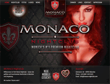 Tablet Screenshot of monaco-nightclub.com